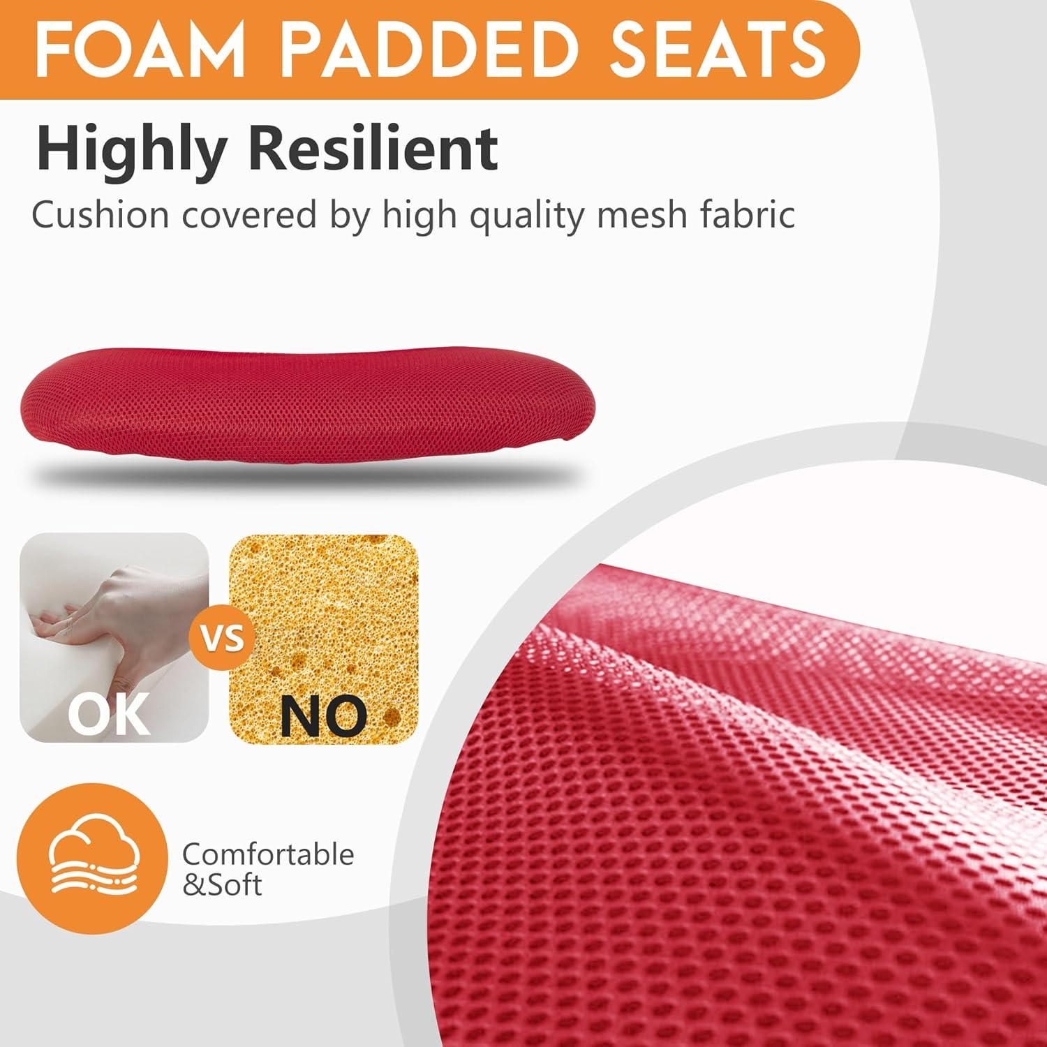 image:imageFDW Home Office Chair Mid Back Mesh Desk Chair Armless Computer Ergonomic Task Rolling Swivel Chair Back Support Adjustable Modern with Lumbar SupportBlueRed
