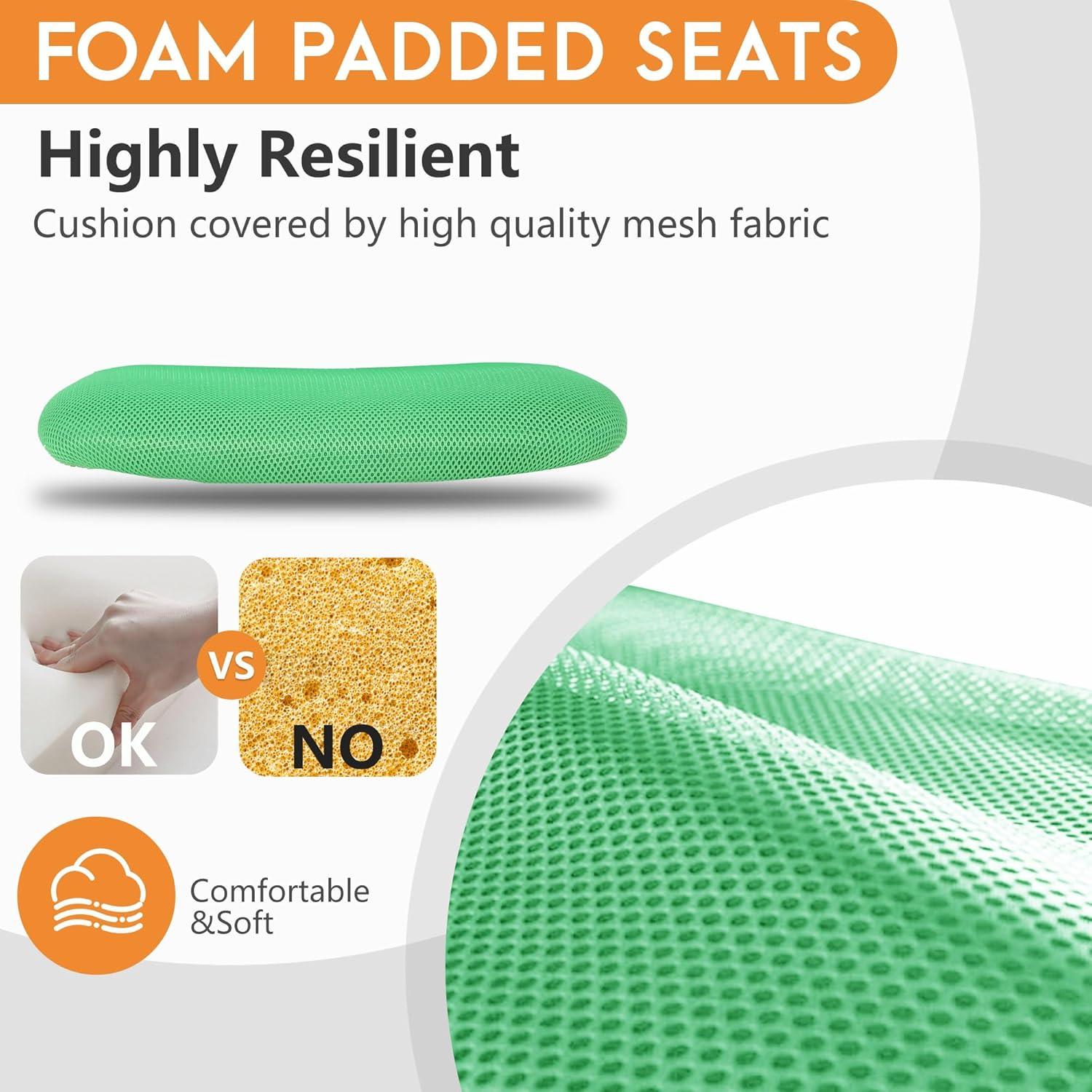 image:imageFDW Home Office Chair Mid Back Mesh Desk Chair Armless Computer Ergonomic Task Rolling Swivel Chair Back Support Adjustable Modern with Lumbar SupportBlueGreen