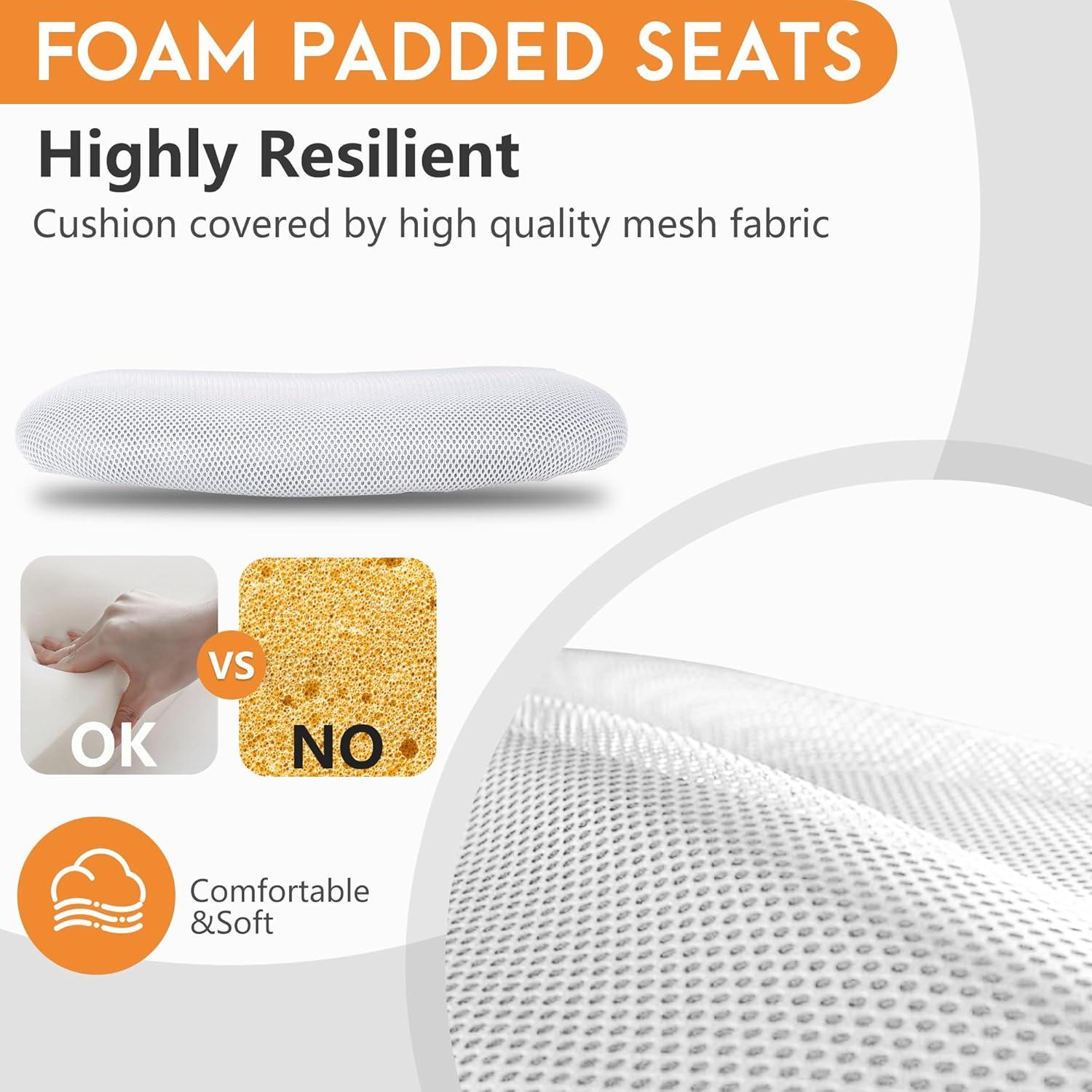 image:imageFDW Home Office Chair Mid Back Mesh Desk Chair Armless Computer Ergonomic Task Rolling Swivel Chair Back Support Adjustable Modern with Lumbar SupportBlueWhite