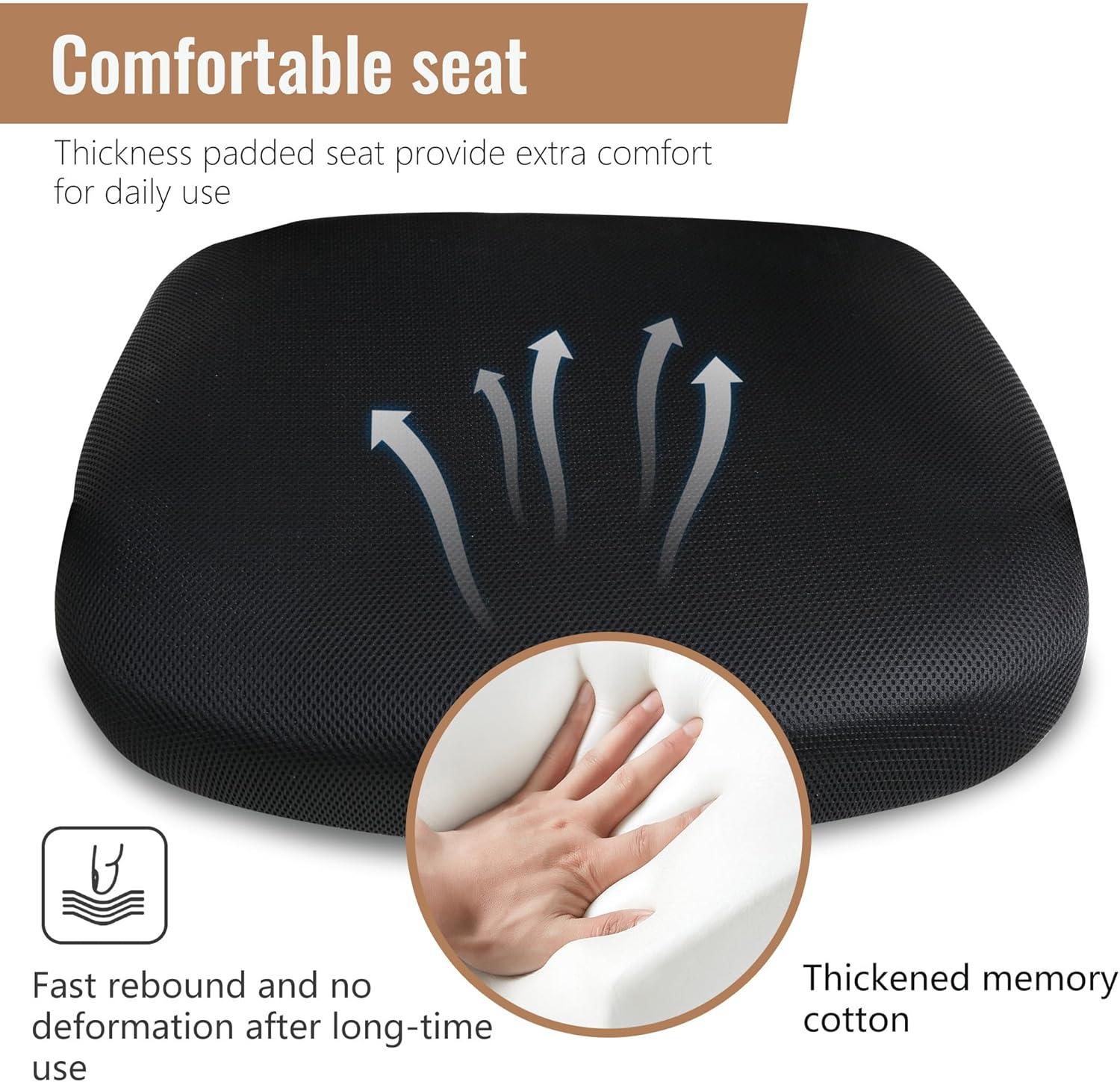 image:imageFDW Home Office Chair Mid Back PC Swivel Lumbar Support Adjustable Desk Task Computer Ergonomic Comfortable Mesh Chair with Armrest BlackBlack