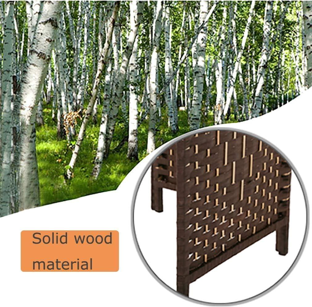 image:imageRoom Divider 6 Panel Room Screen Divider Folding Portable partition Screen Wood with Removable Storage Shelves Colour BrownBrown