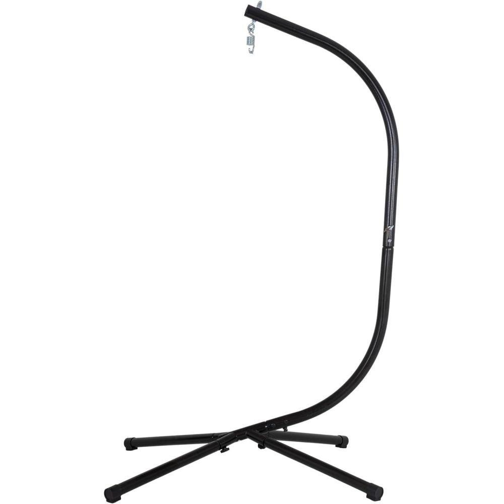 image:imageFDW Hammock Chair Stand Outdoor Solid Steel Heavy Duty Construction for Hanging Hammock Hanging Stand Max Load 400 LBS Air Porch Swing 360 Degree Rotation