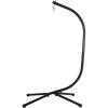 image:imageFDW Hammock Chair Stand Outdoor Solid Steel Heavy Duty Construction for Hanging Hammock Hanging Stand Max Load 400 LBS Air Porch Swing  360 Degree Rotation